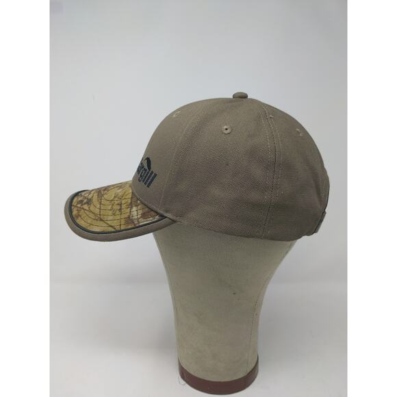 Cargill Camo & Brown Strapback Hat Embroidered Logo Spell Out K Products Cap - Picture 4 of 11